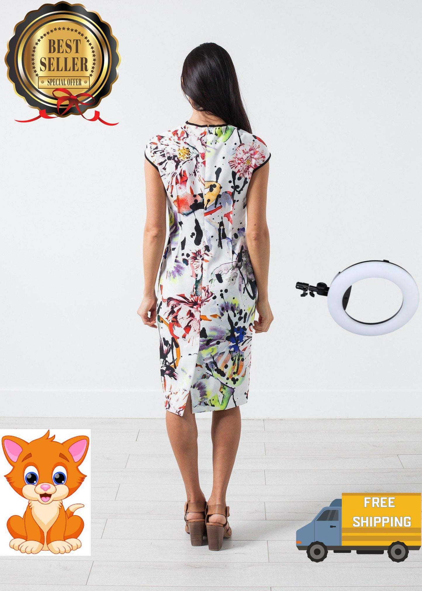 Dream Dress in Painted Floral