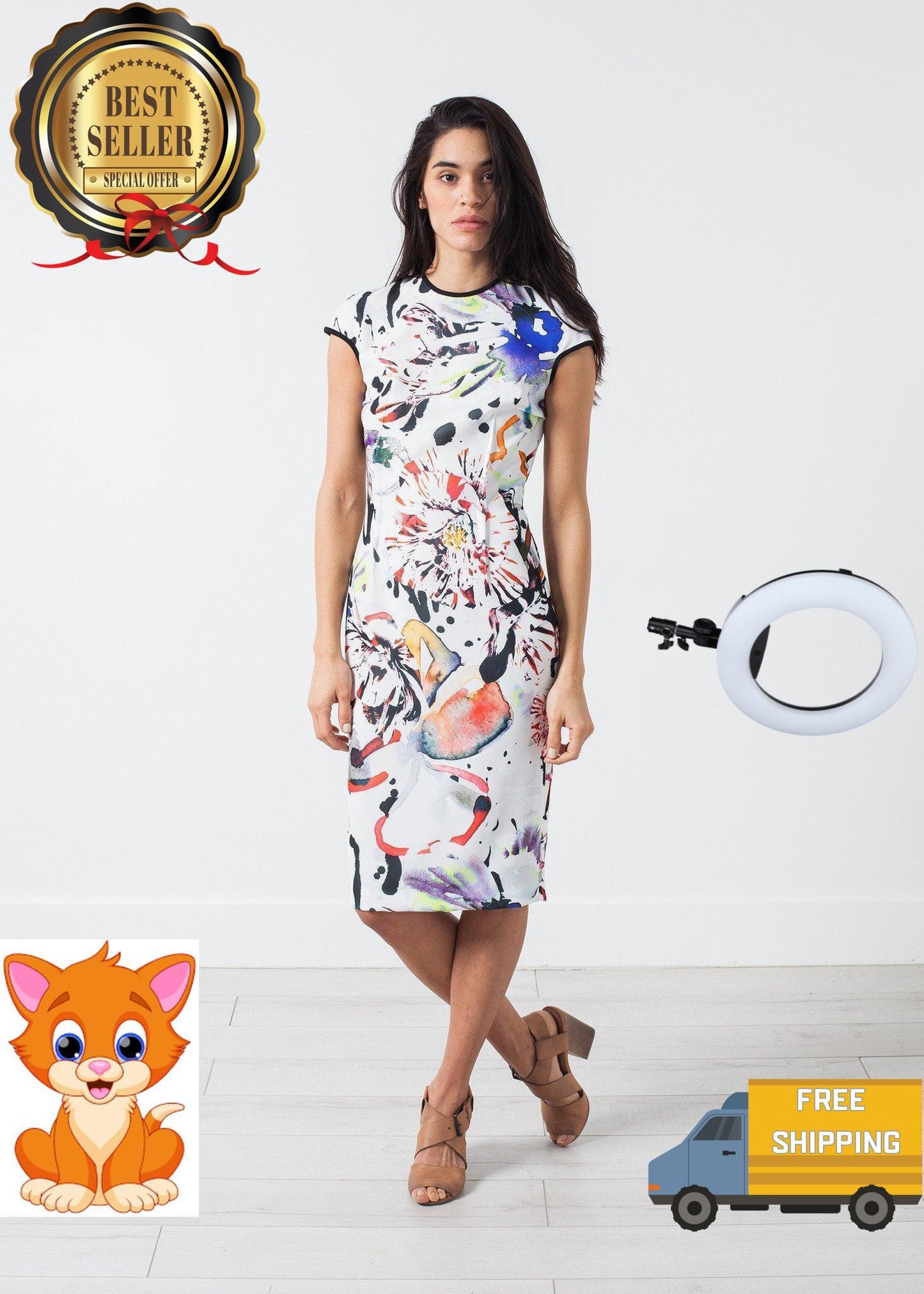 Dream Dress in Painted Floral