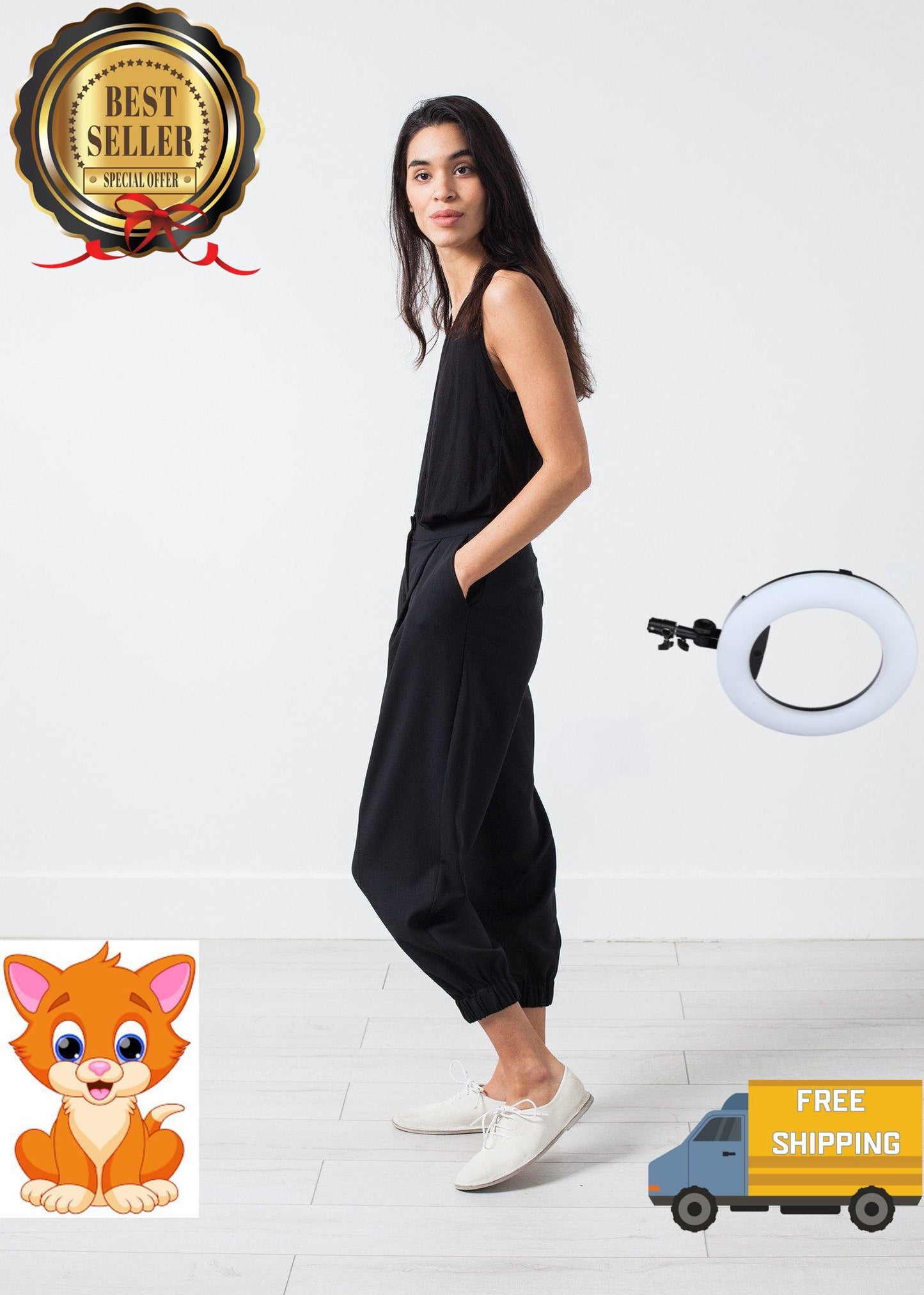 Fancy Wool Pant in Black