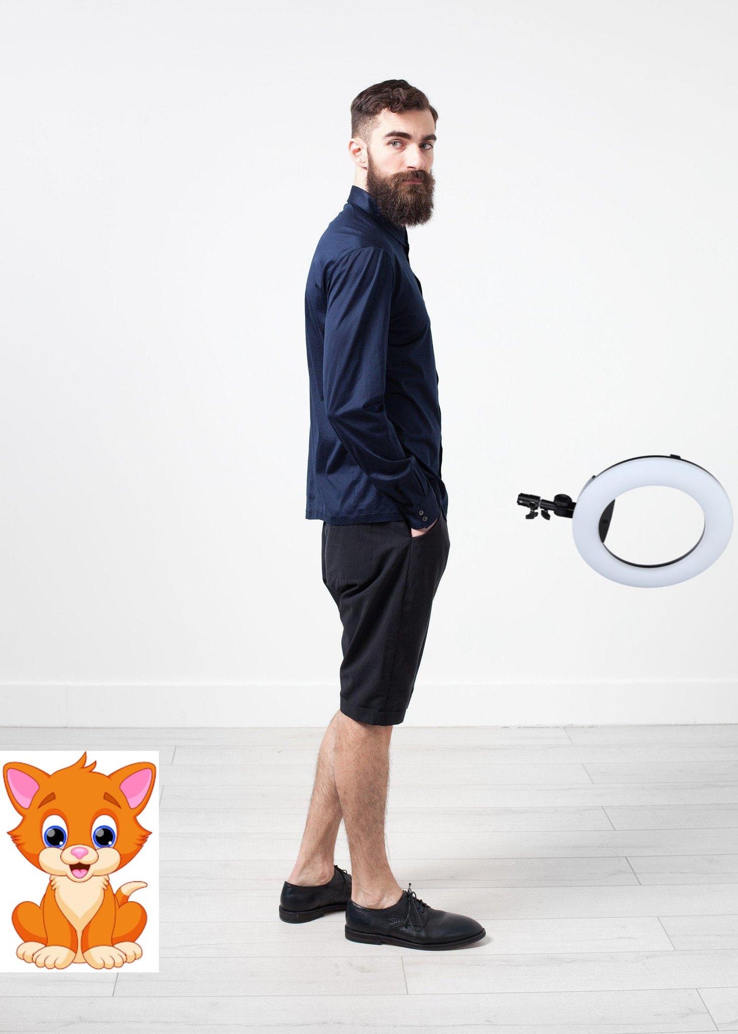 Scotland Button-Up in Navy