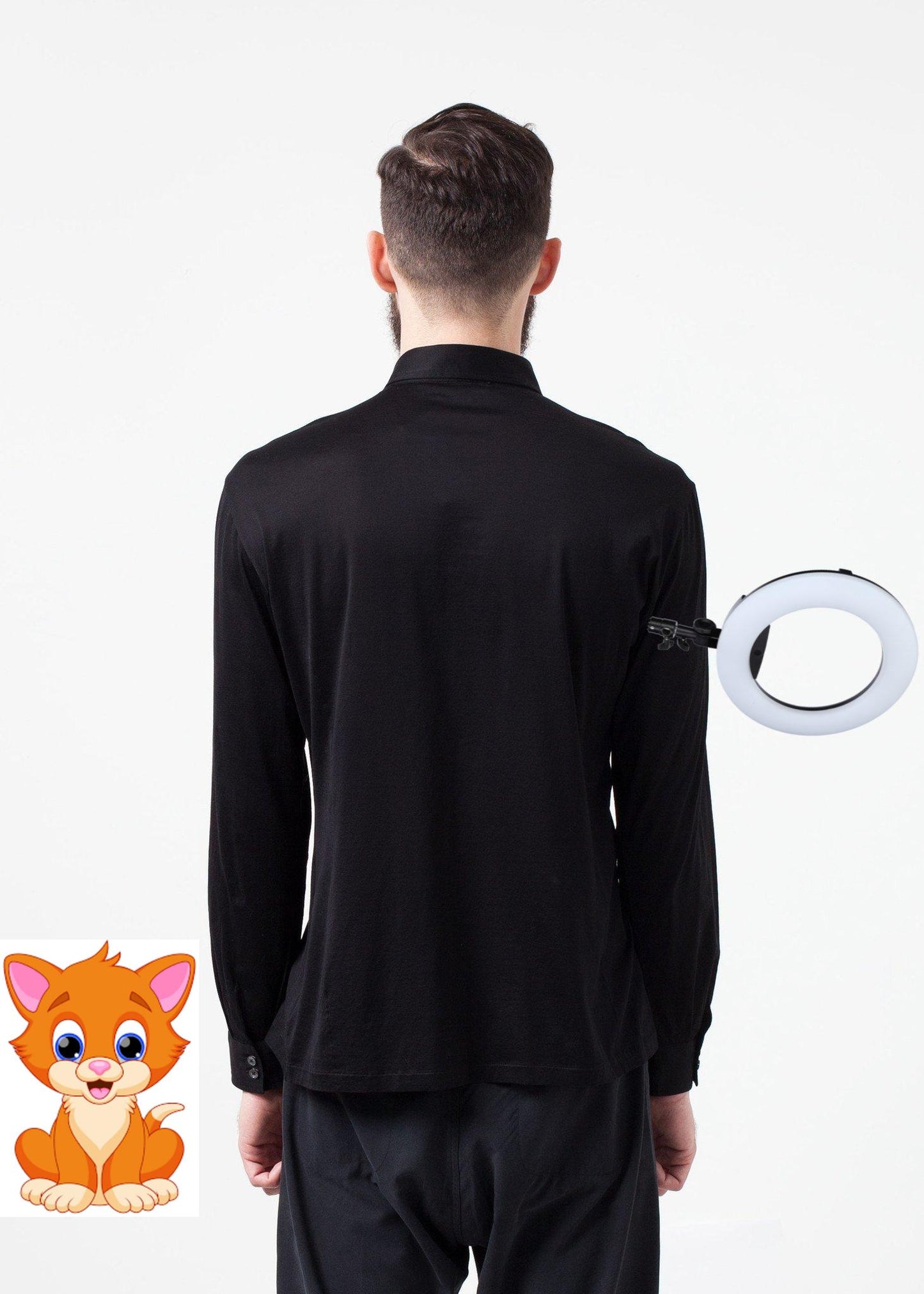 Scotland Button-Up in Black