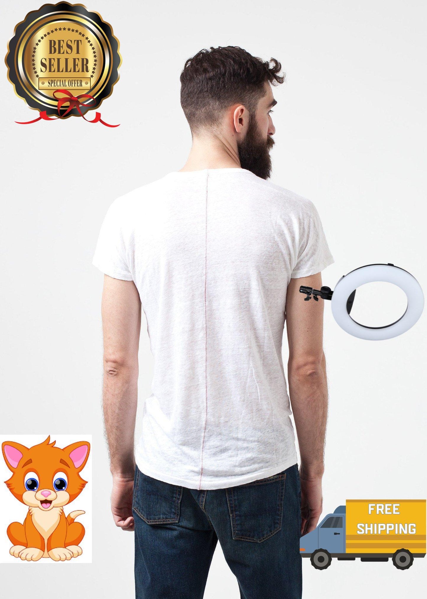Comfort Tee in White Linen
