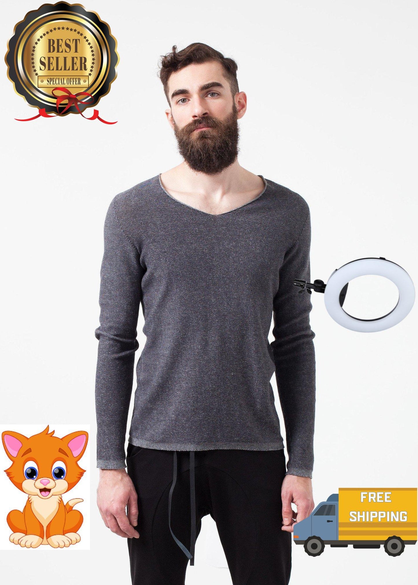 Curios Sweatshirt in Steel Grey