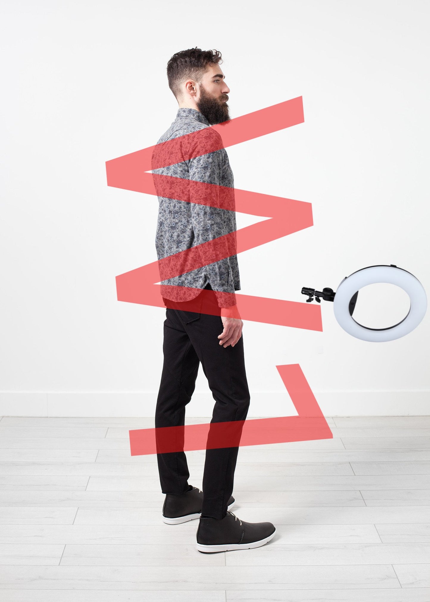 Western Arkansas Button-Up in Grey Floral