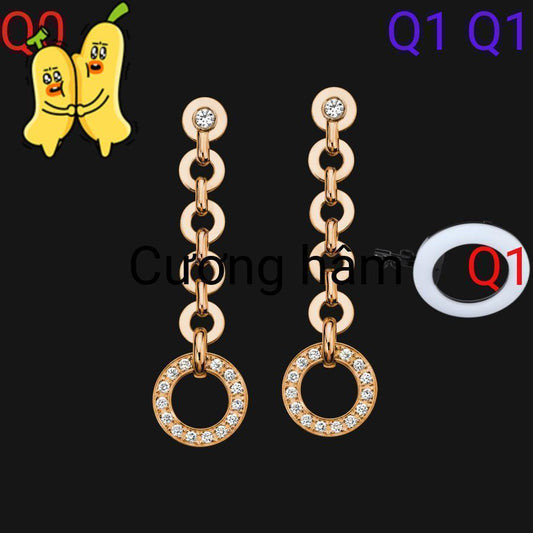 14k Dangling Pendant Earrings