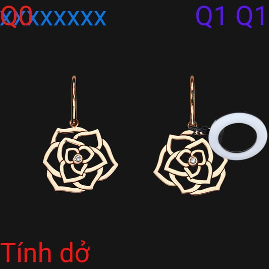 14k Wire Bloom Earrings