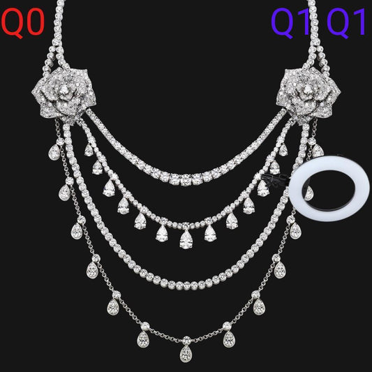 18k Fluid Lines Necklace