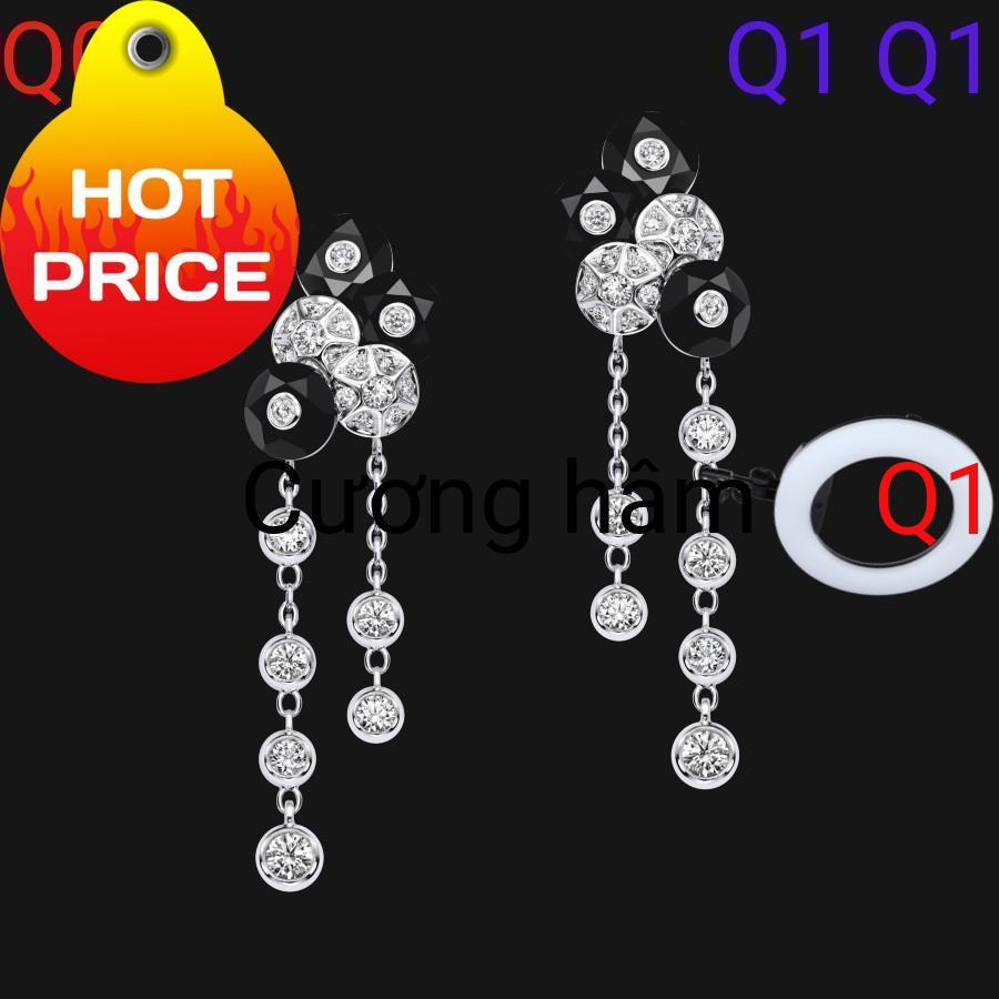14k Dangling Obsidian Earrings