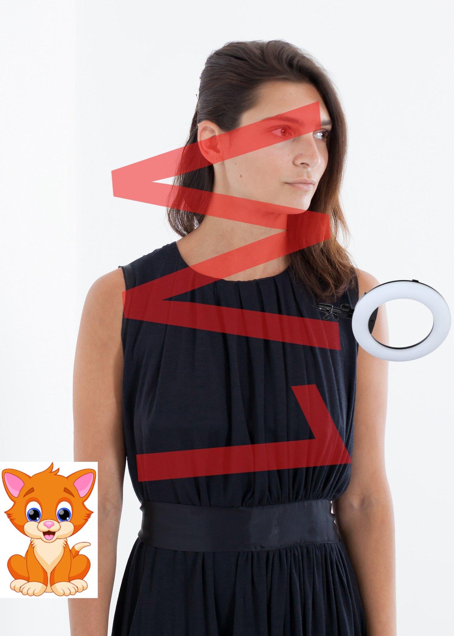 Sleeveless Pleated Dress in Navy