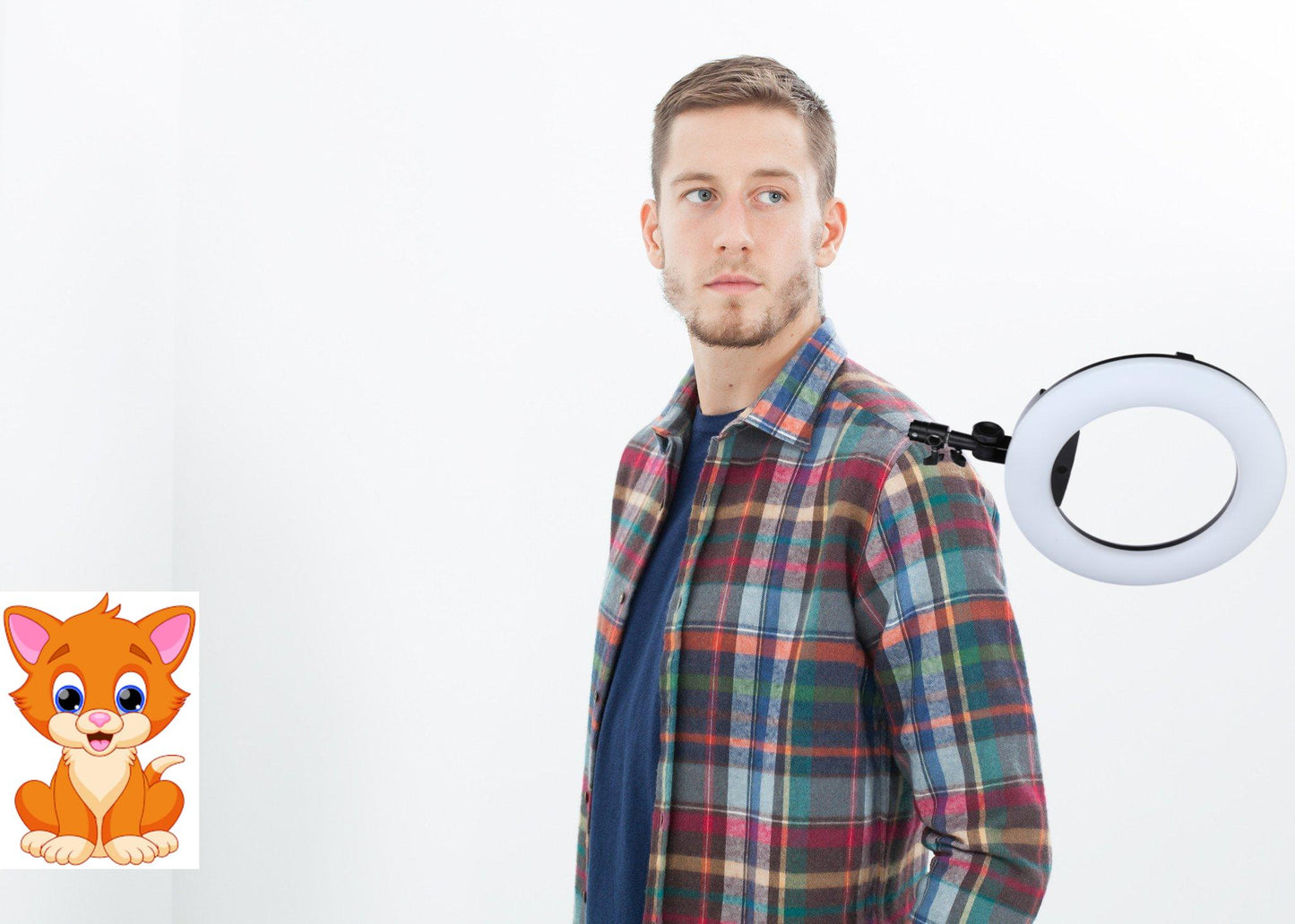 Riccardo Button-Up in Plaid Multi