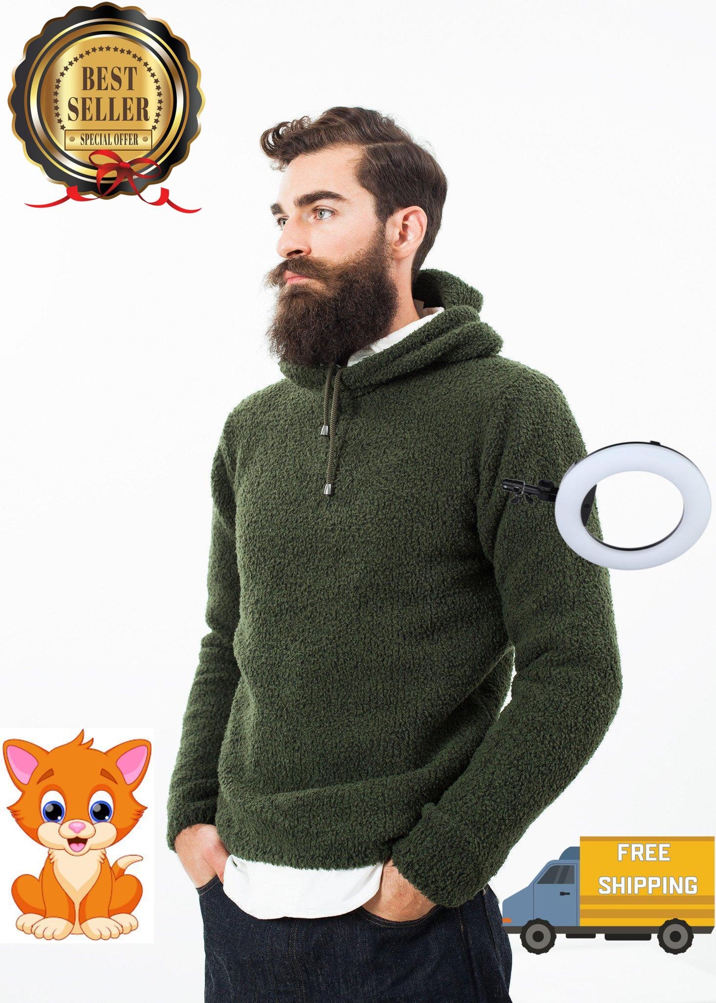 Grizzly Pullover in Greenfinch