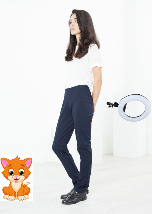 Easy Slim Pant in Navy