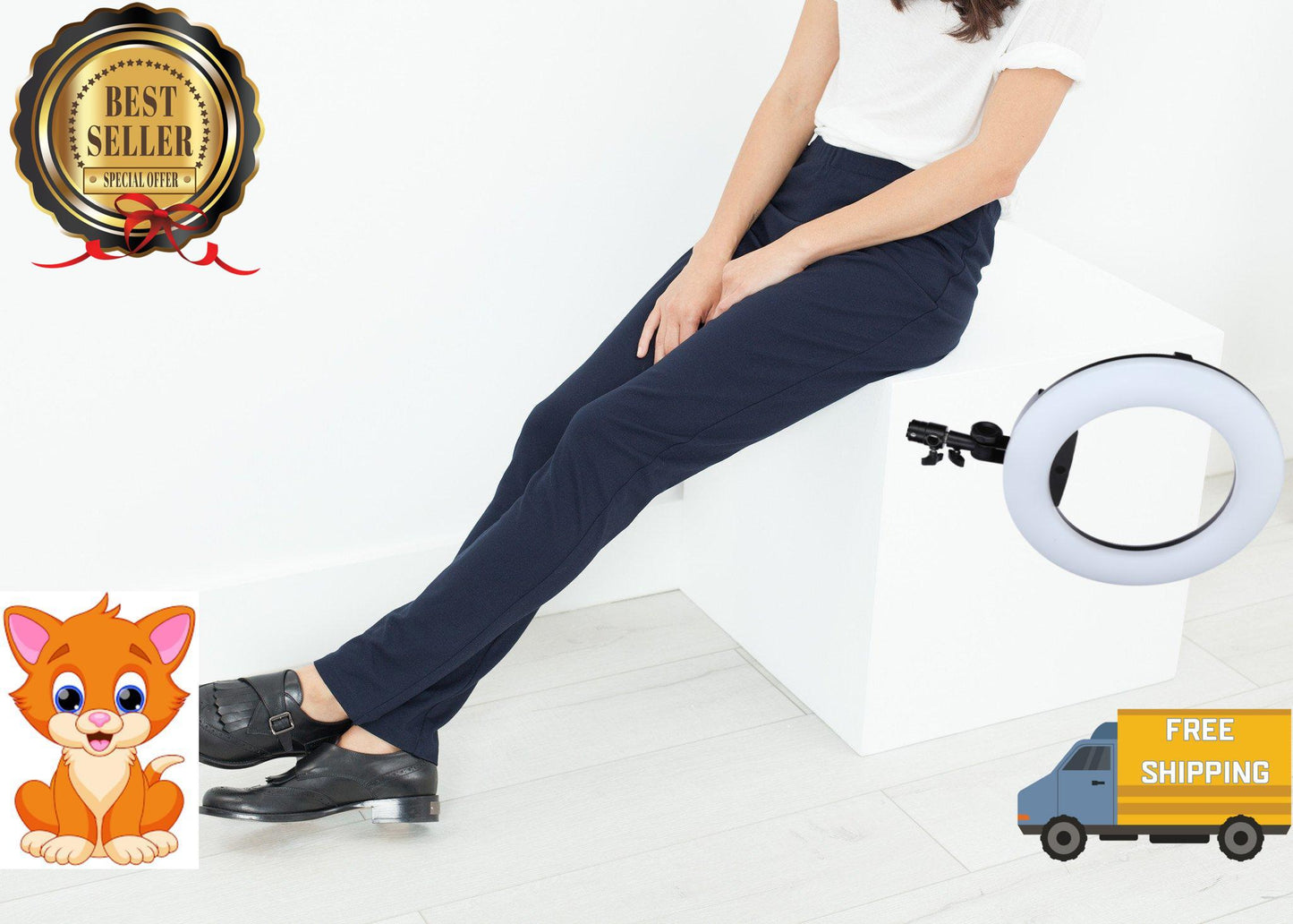 Easy Slim Pant in Navy
