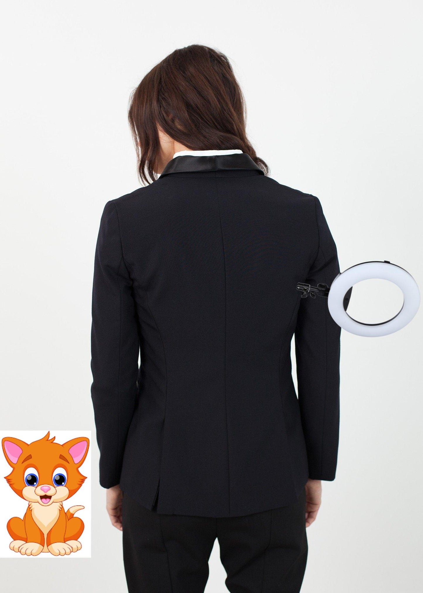 Shawl Collar Blazer in Black