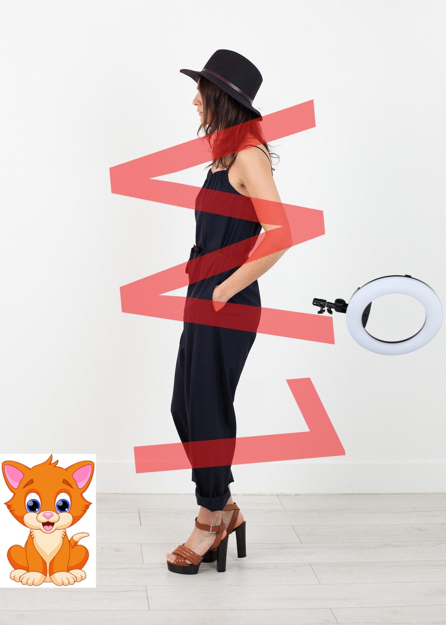 Sleeveless Jumpsuit in Navy