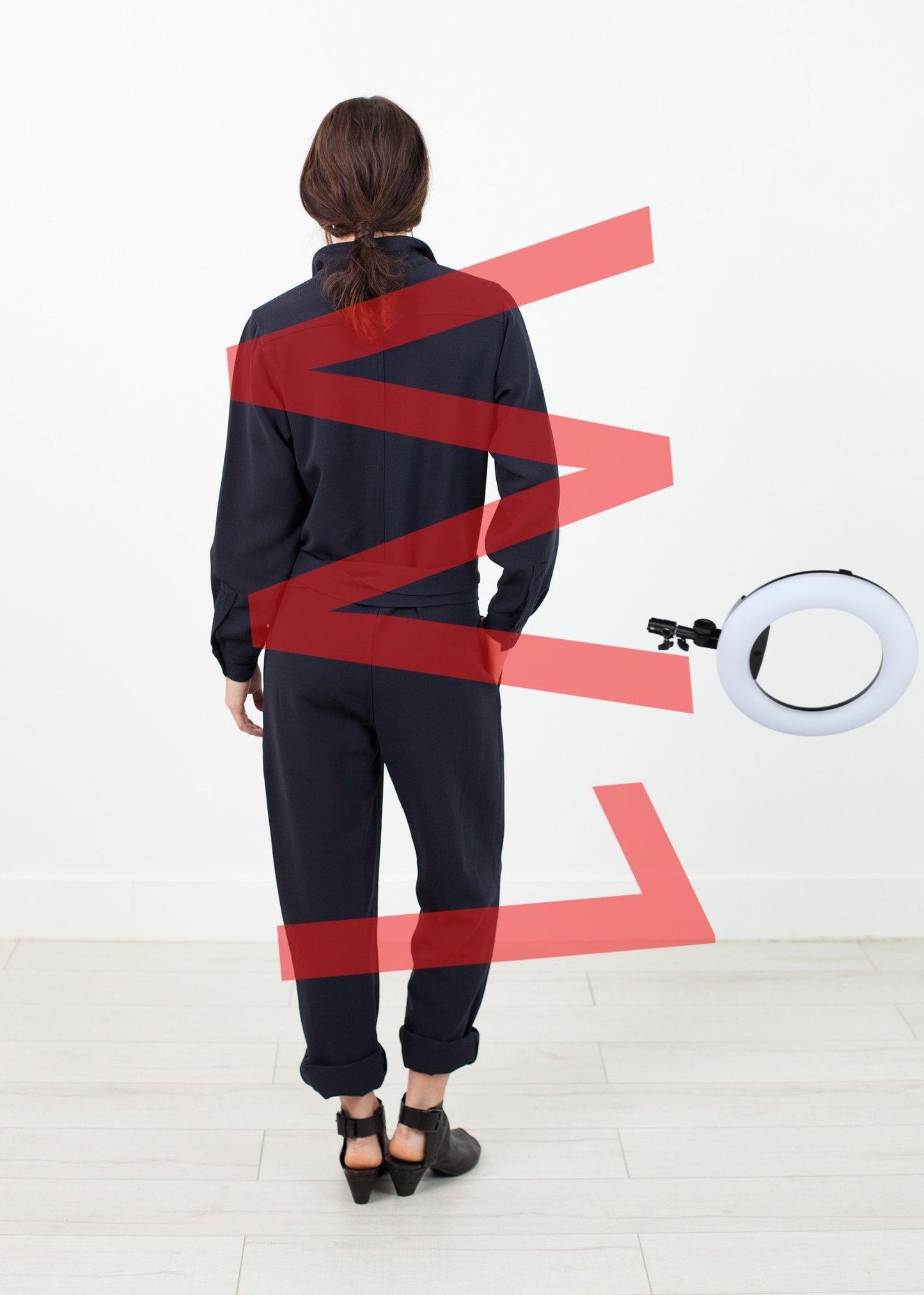 Worker Jumpsuit in Navy