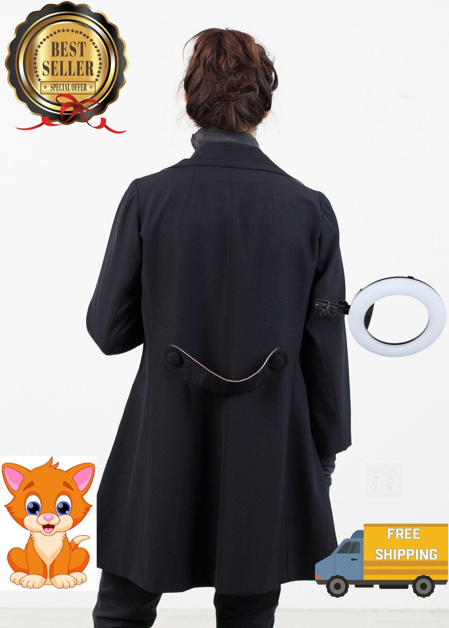 Day Coat in Navy