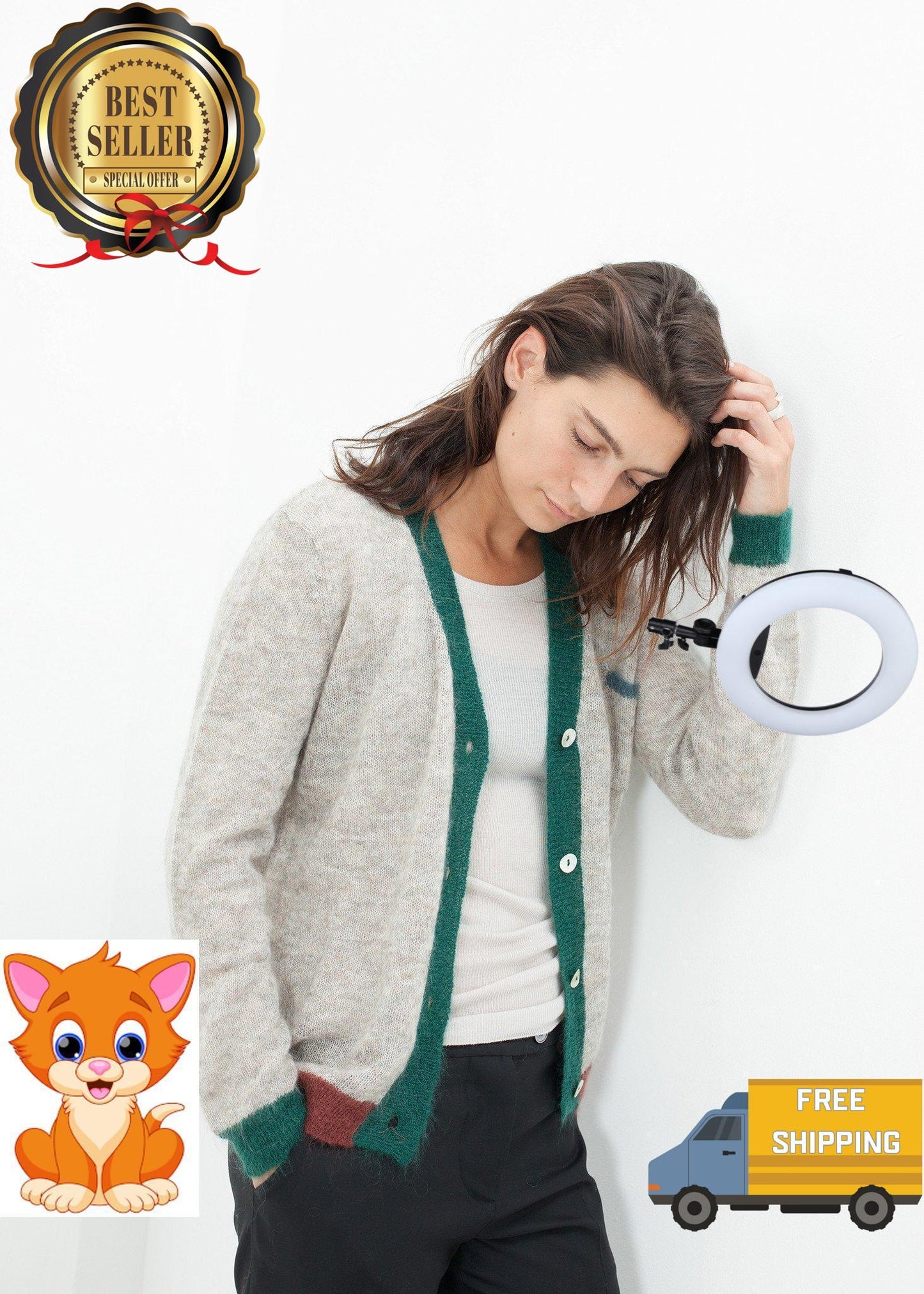 Deskle Cardigan in Heather