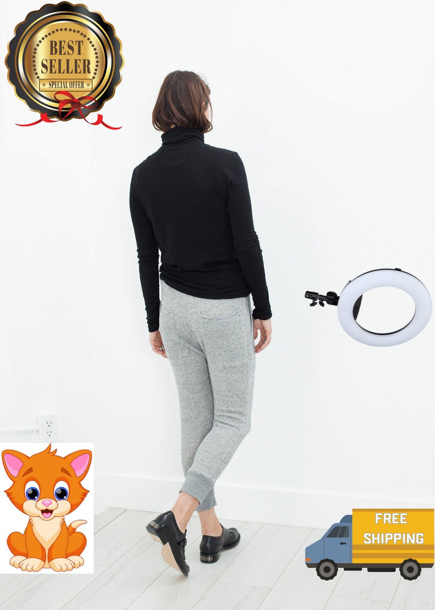 Highsoft Cropped Sweat in Heather Grey