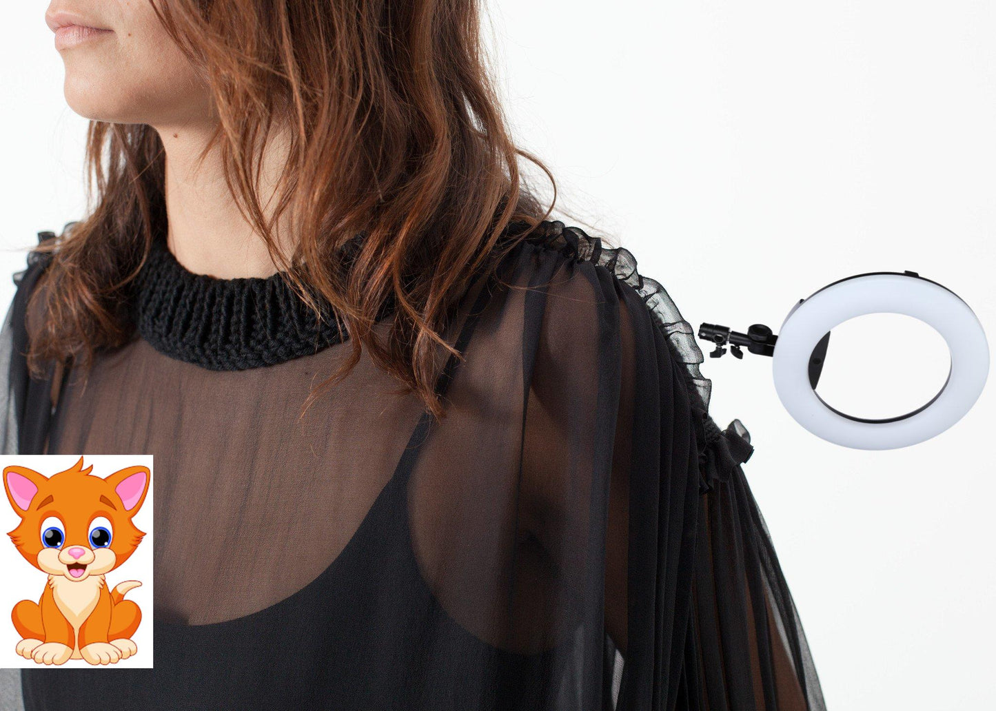 Poet Silk Sweater in Black