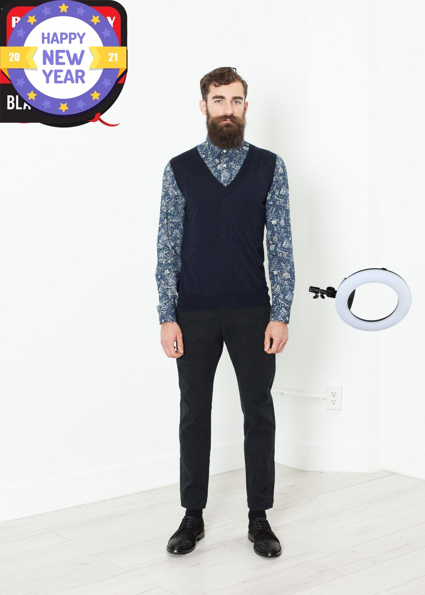 Camicia Slim Shirt in Celestial