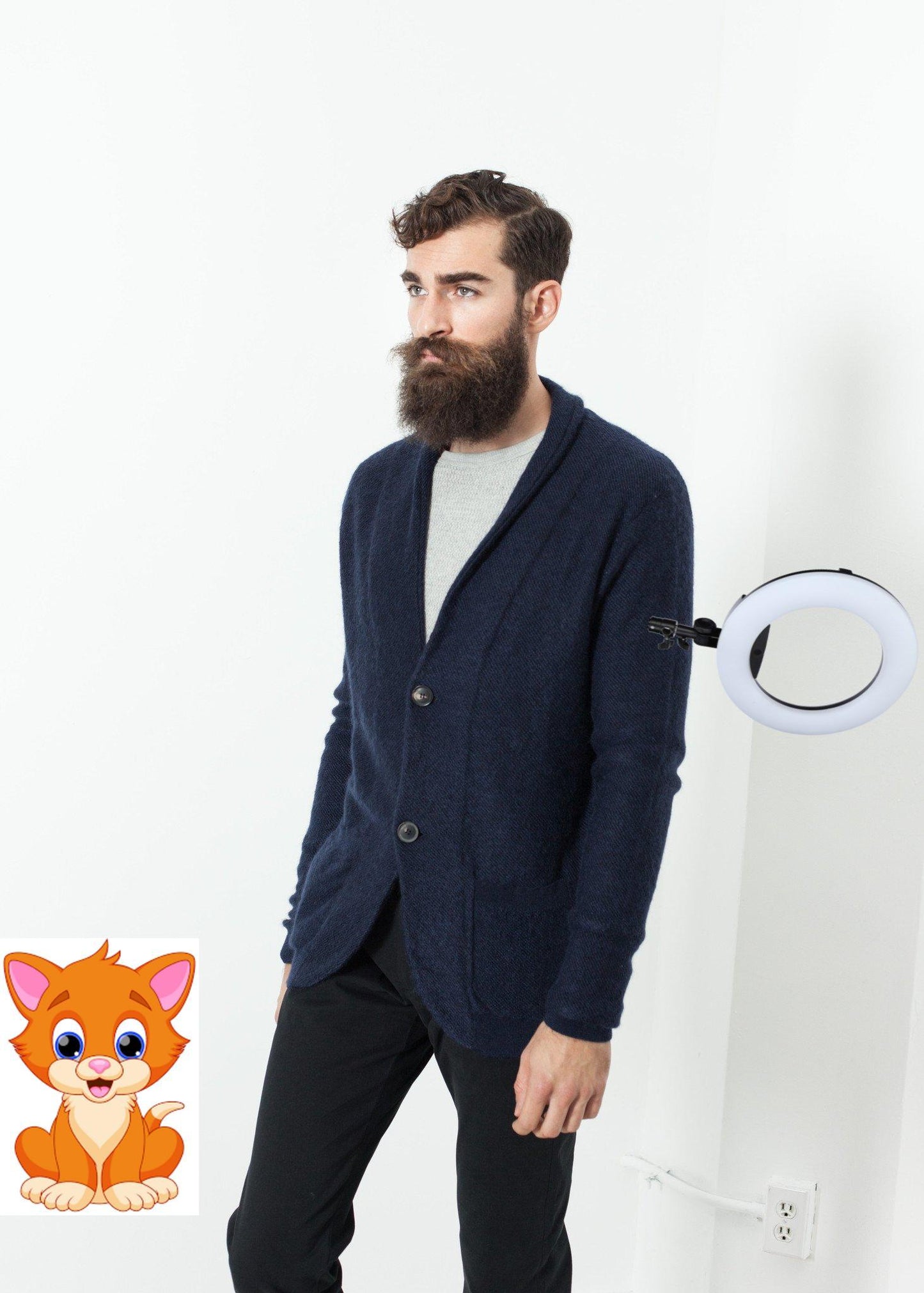 Giacca Mohair Cardigan