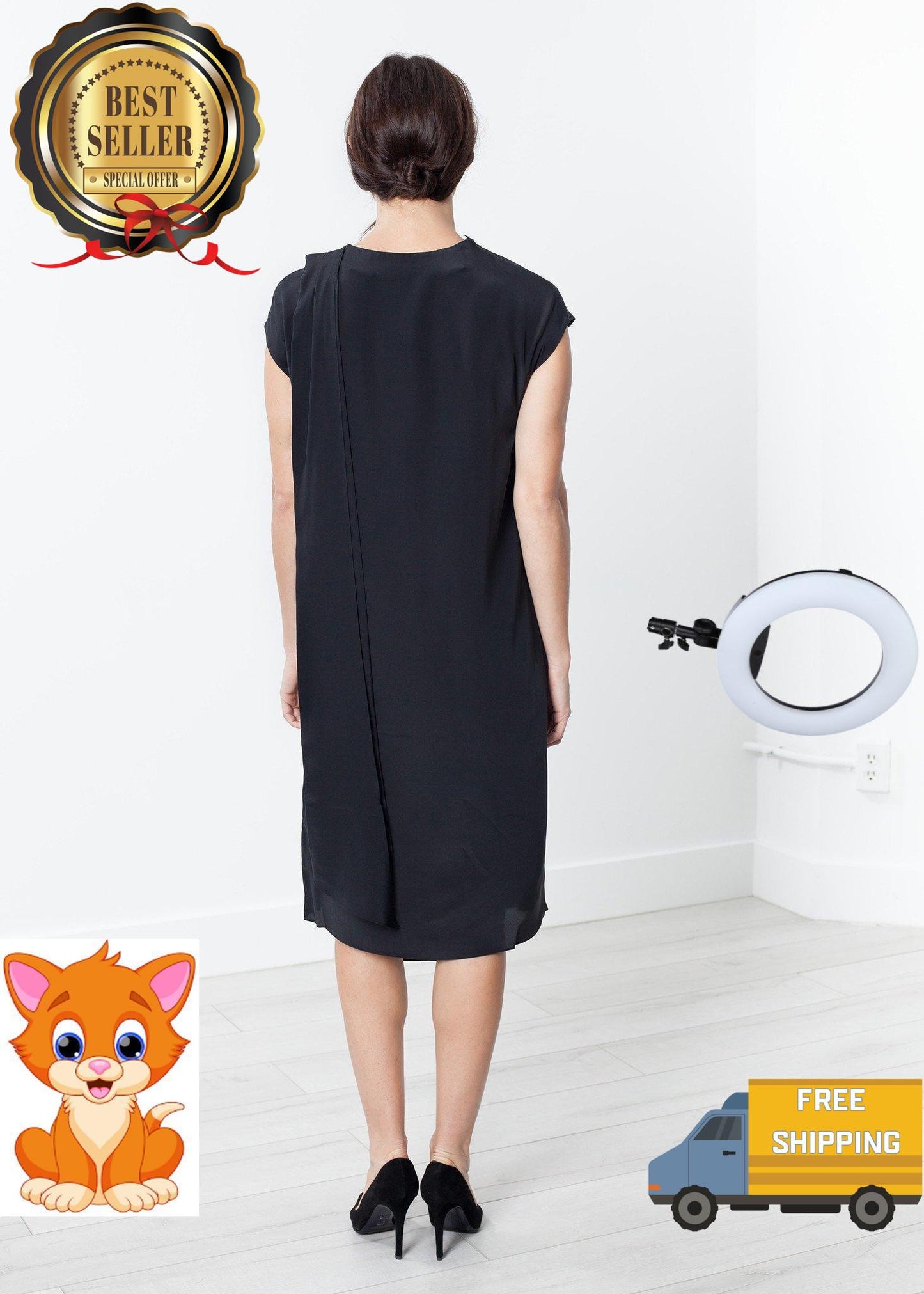 Elvira Dress in Black