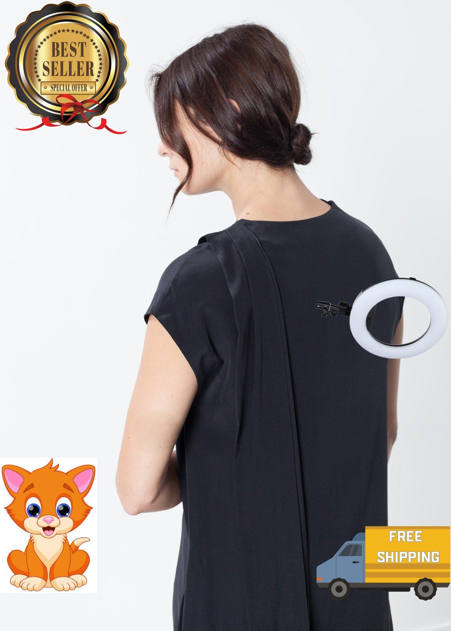 Elvira Dress in Black