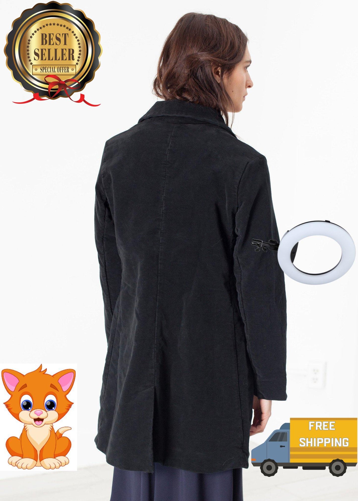 Griffon Coat in Black