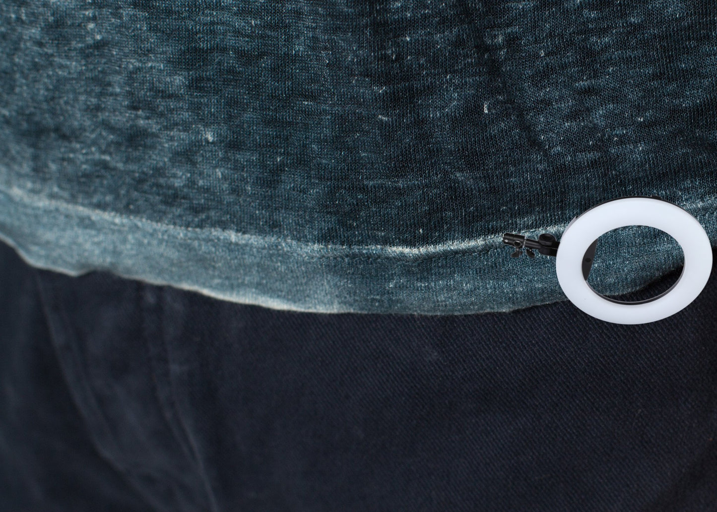 Melange T-Shirt in Navy/Black