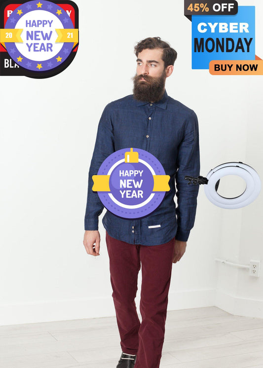Button Up Shirt in Navy