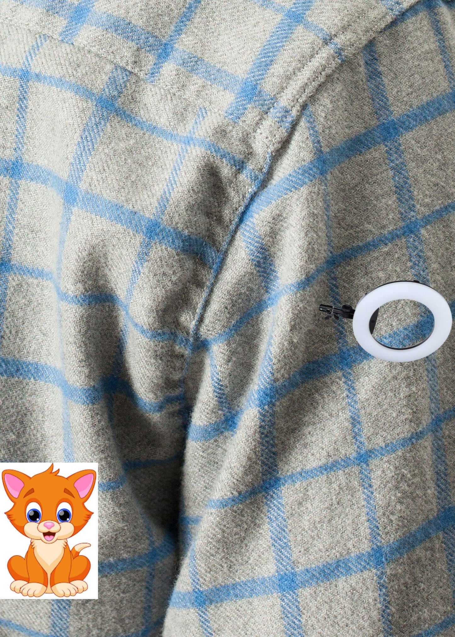 Paul Shirt in Grey Flannel