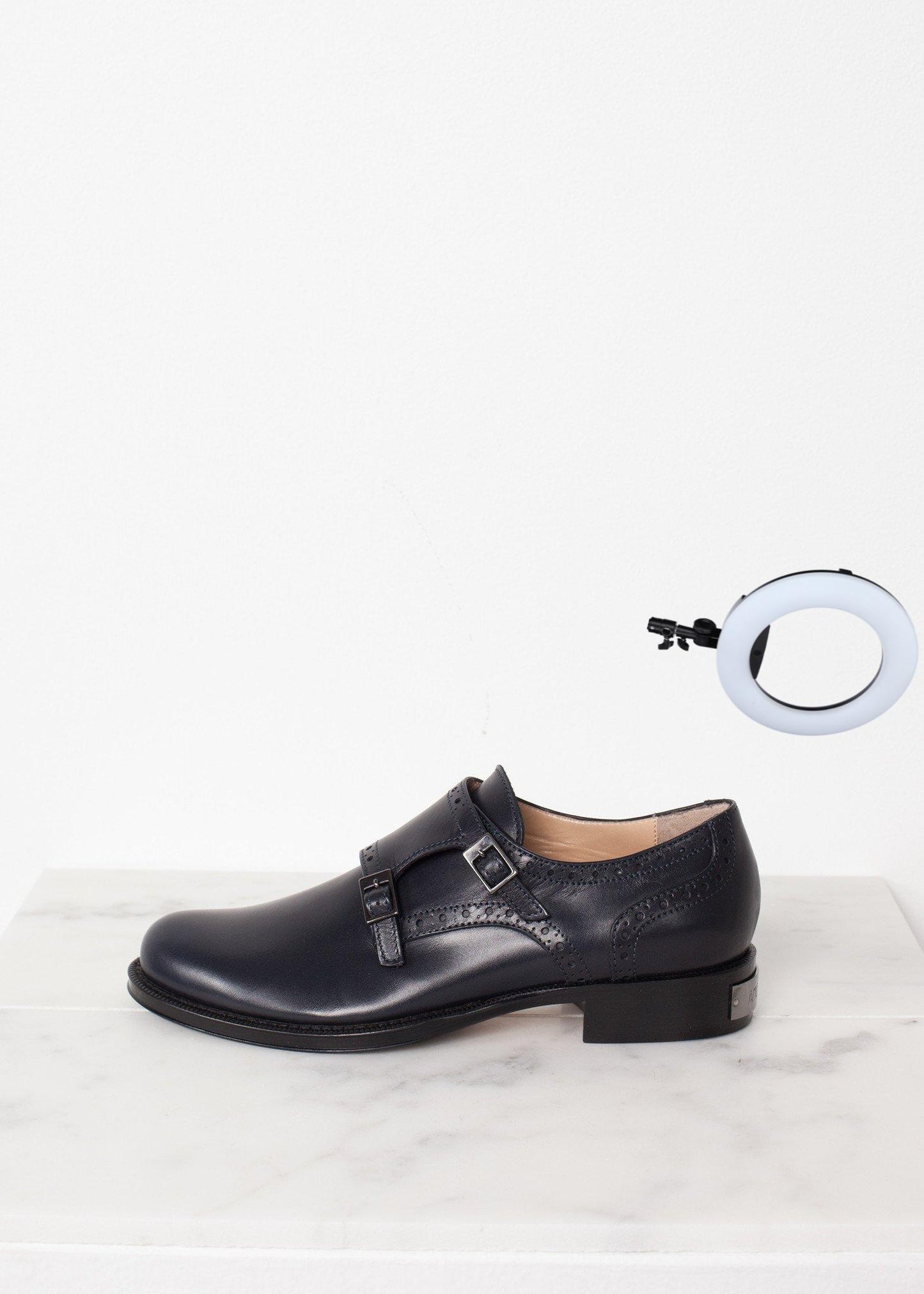 Buckle Shoe in Navy
