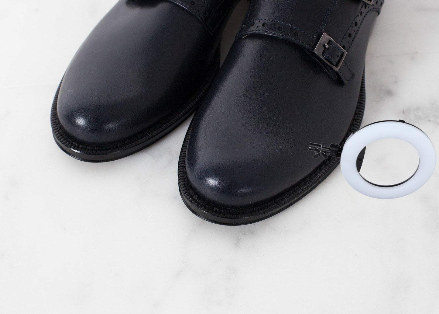Buckle Shoe in Navy
