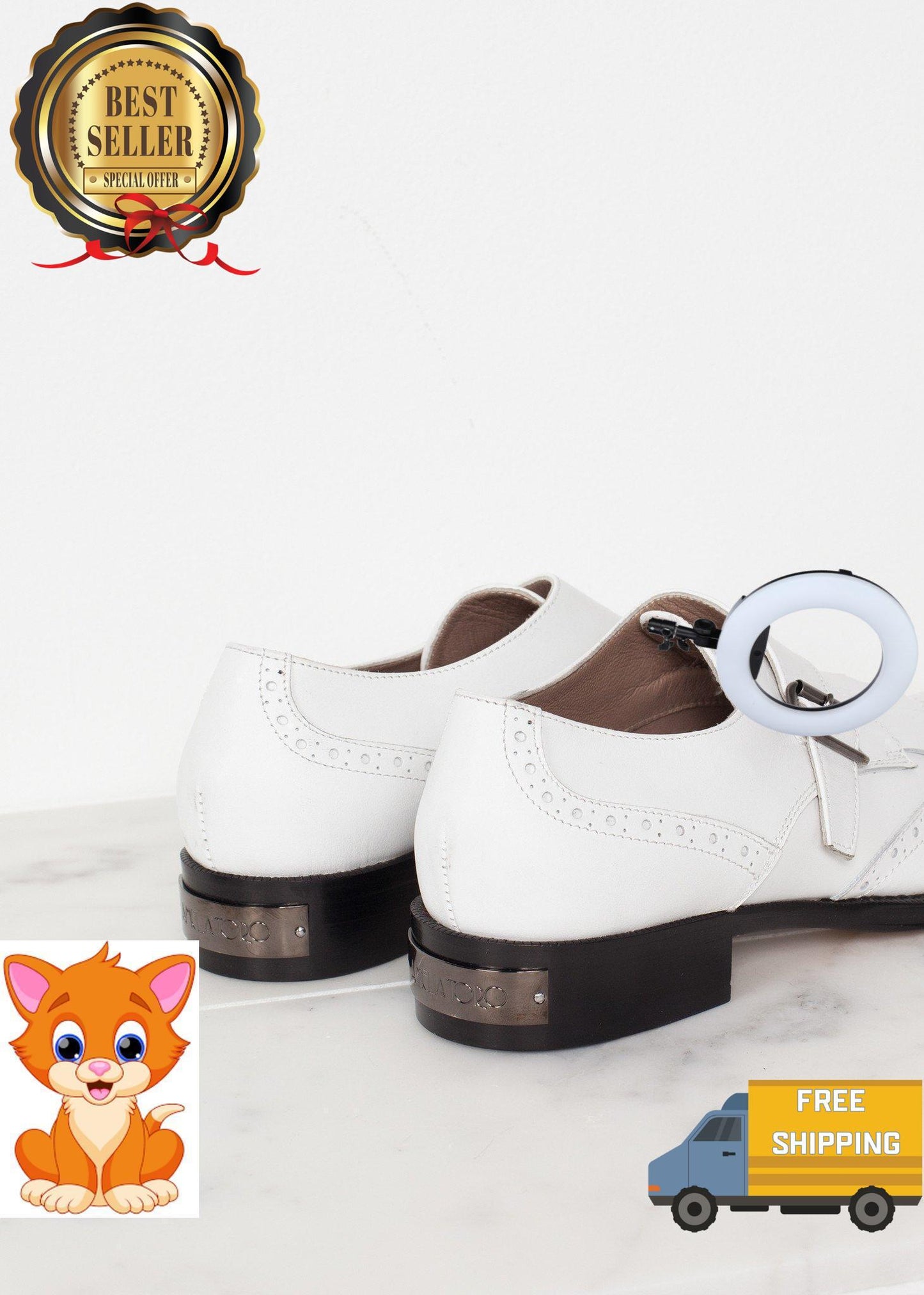 Golf Shoe in White