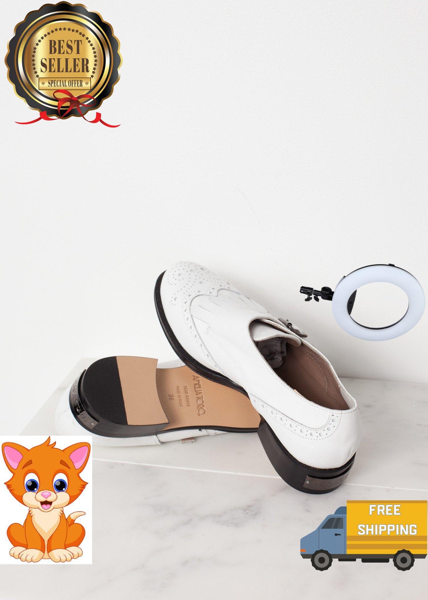 Golf Shoe in White