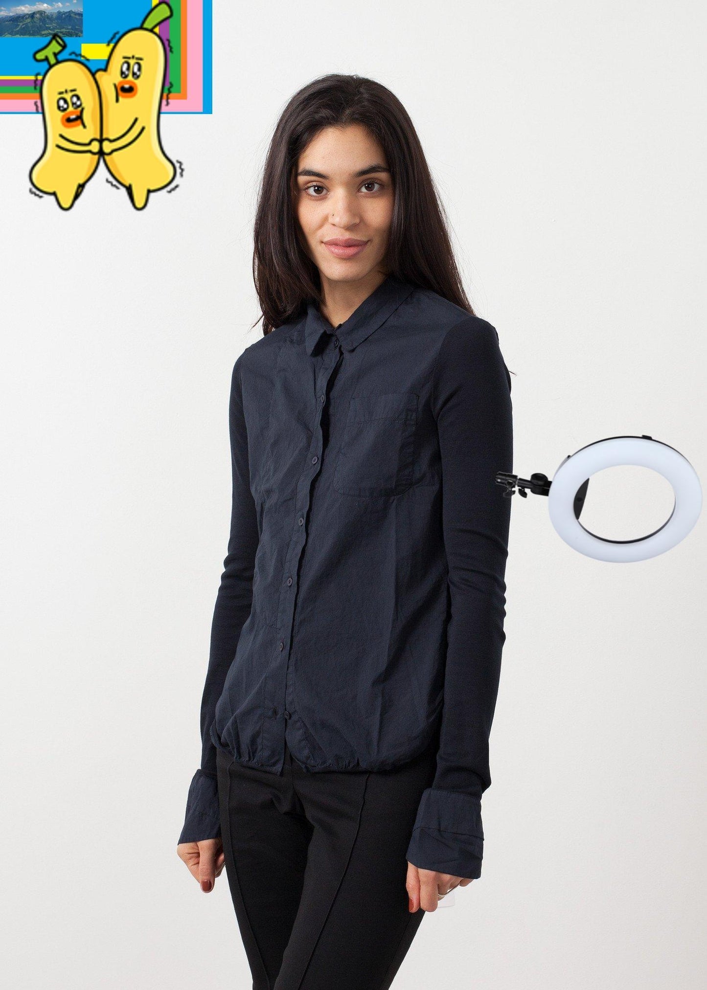 Soft Sleeve Button Up