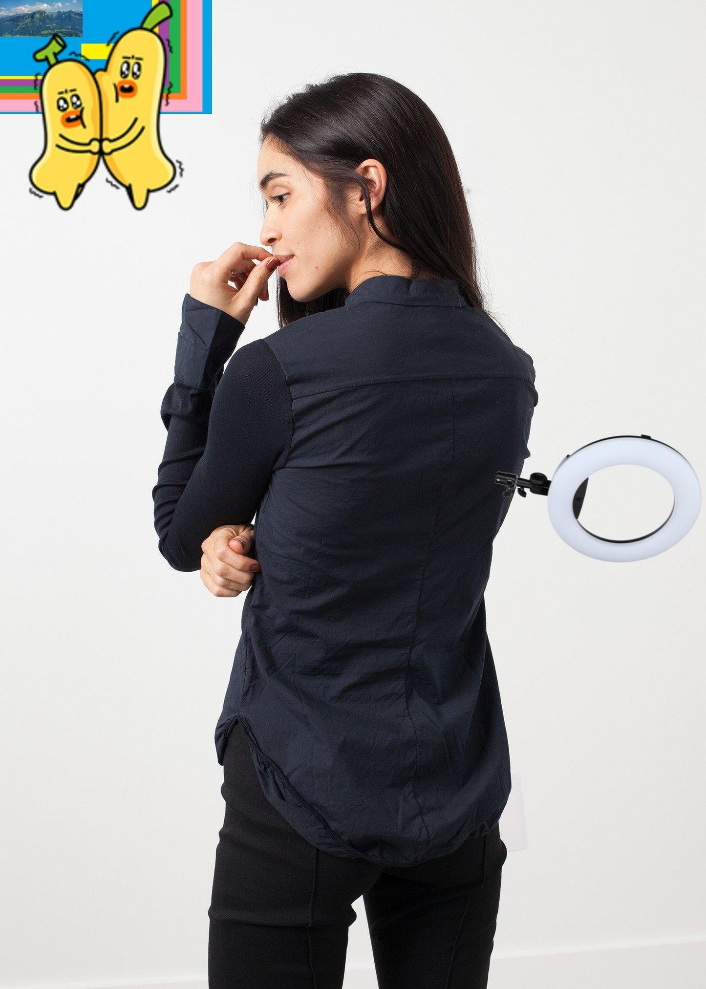 Soft Sleeve Button Up