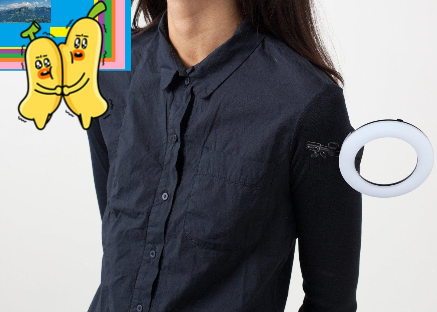 Soft Sleeve Button Up
