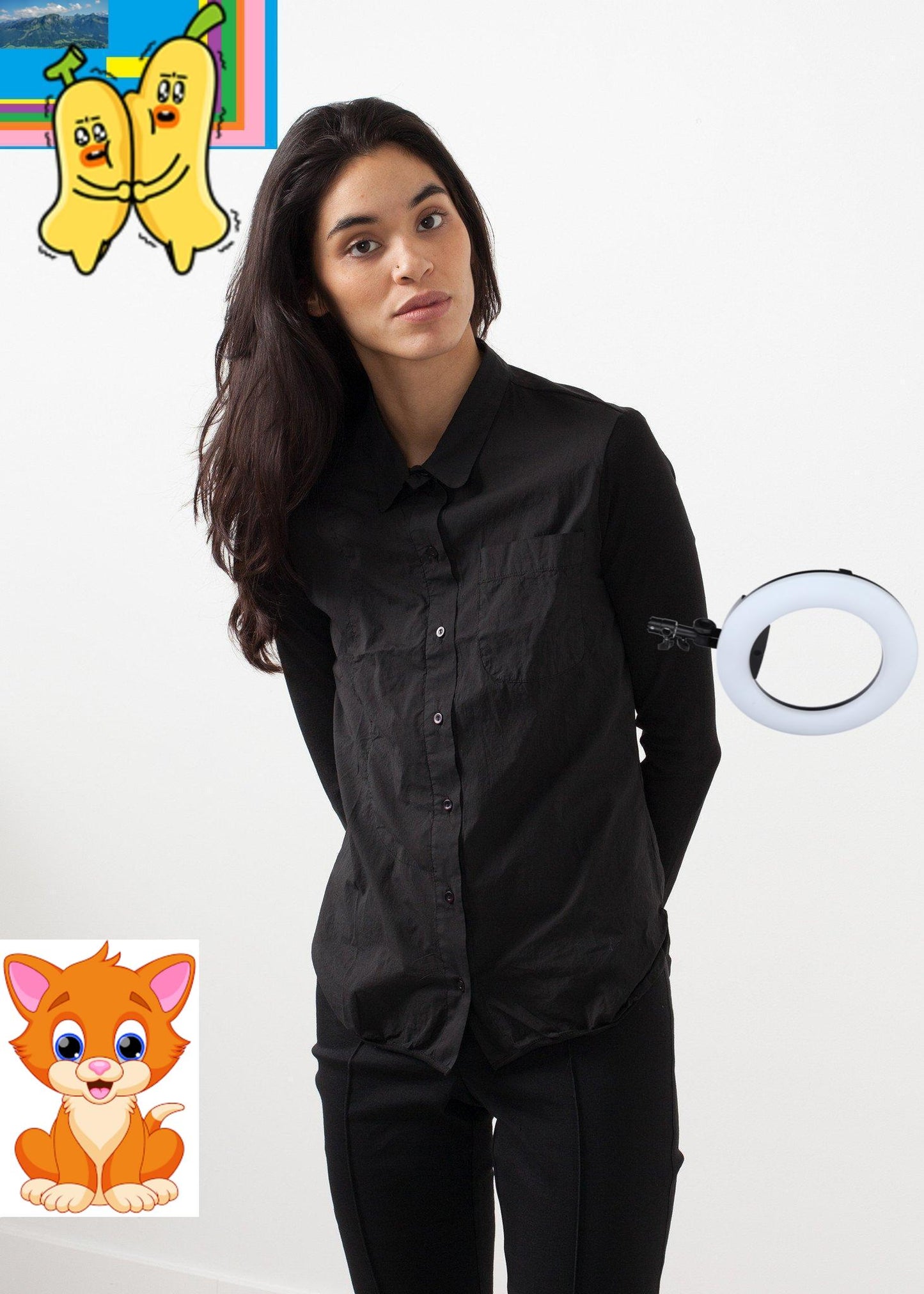 Soft Sleeve Button Up