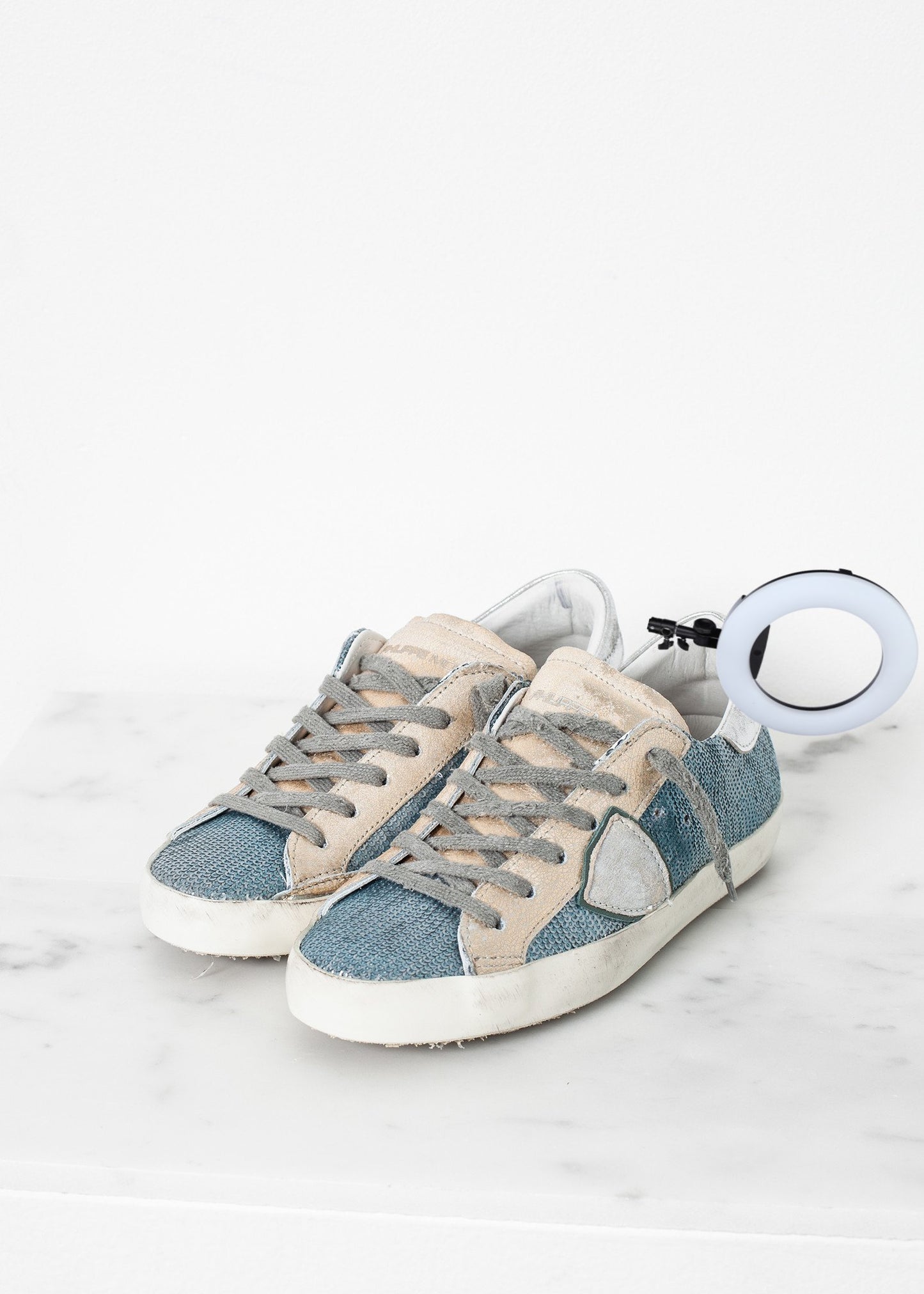 Metallic Sequin Low Top Sneaker