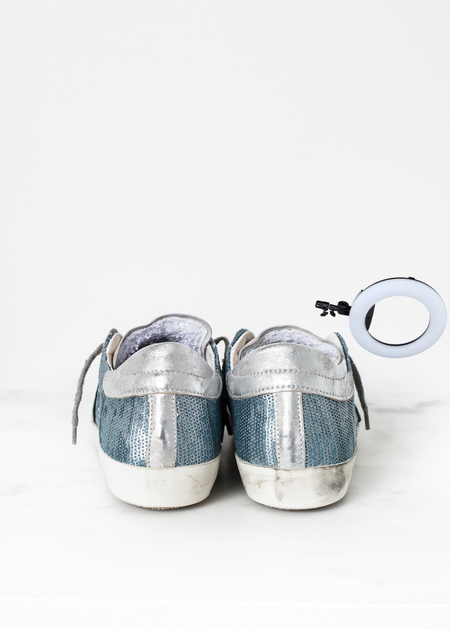 Metallic Sequin Low Top Sneaker