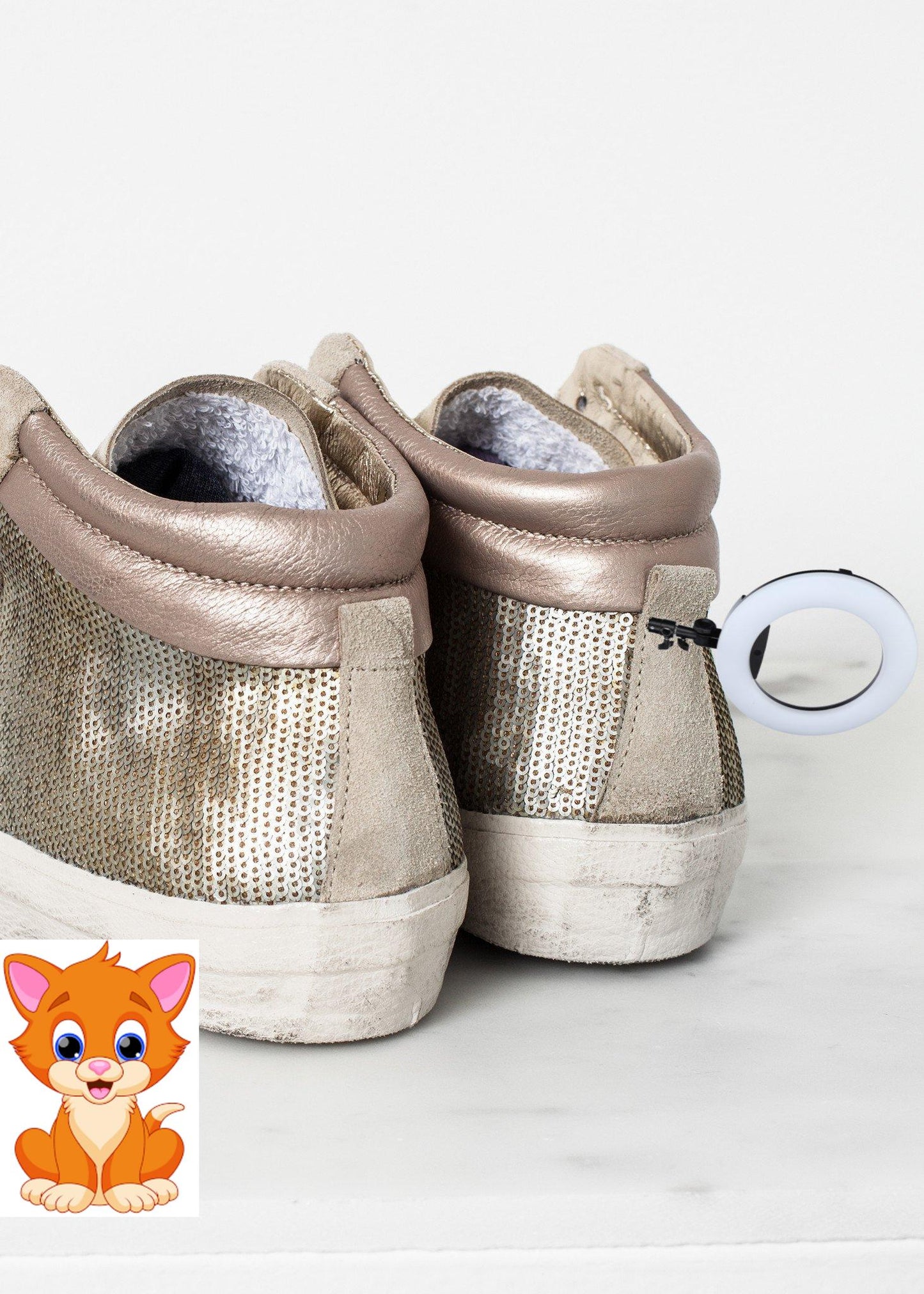 Sequin High Top Sneaker