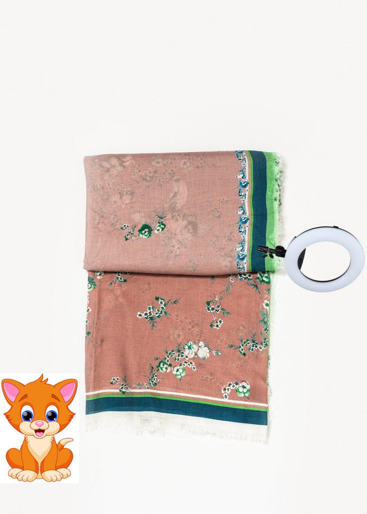 Floral Cashmere Scarf