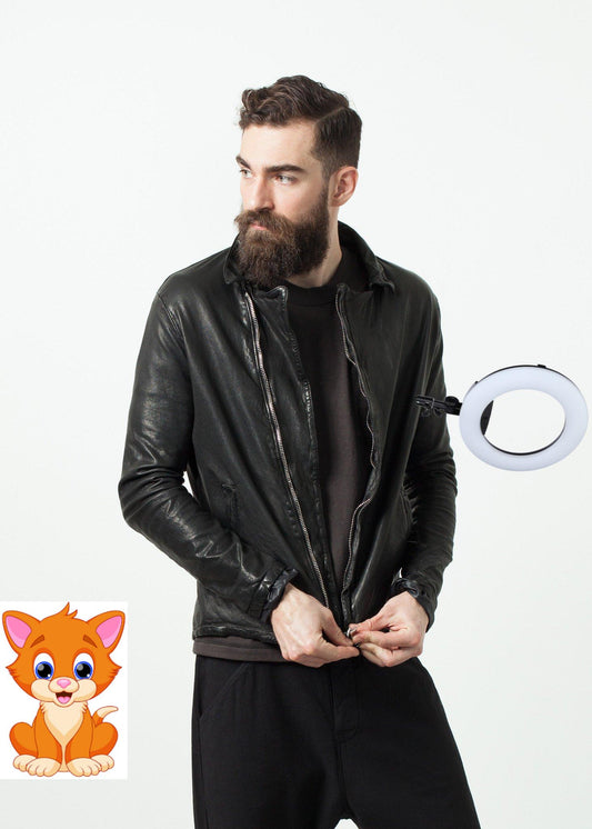 Distressed Motorcycle Jacket