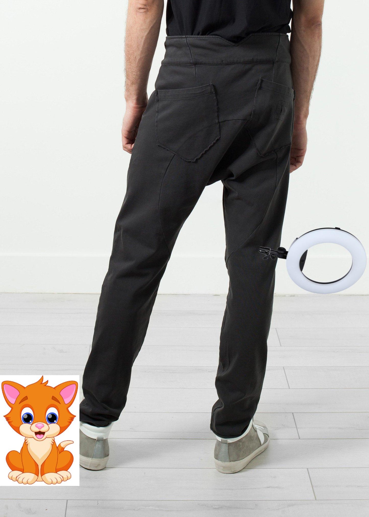Ruven Pant in Drop Crotch