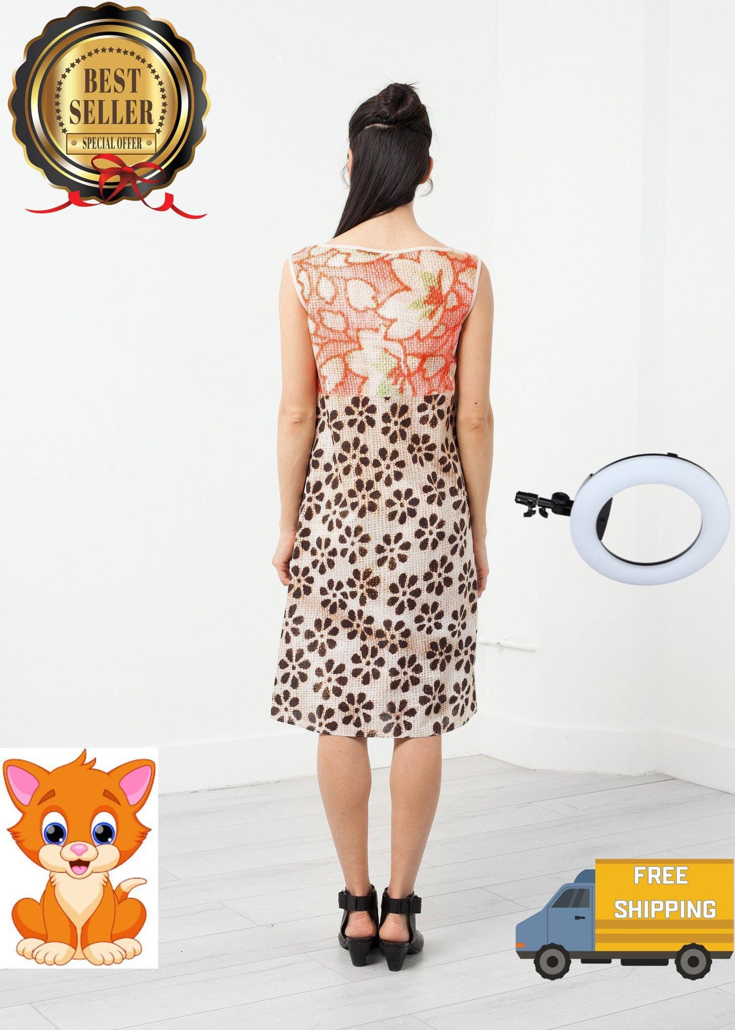 Floral Sleeveless Dress