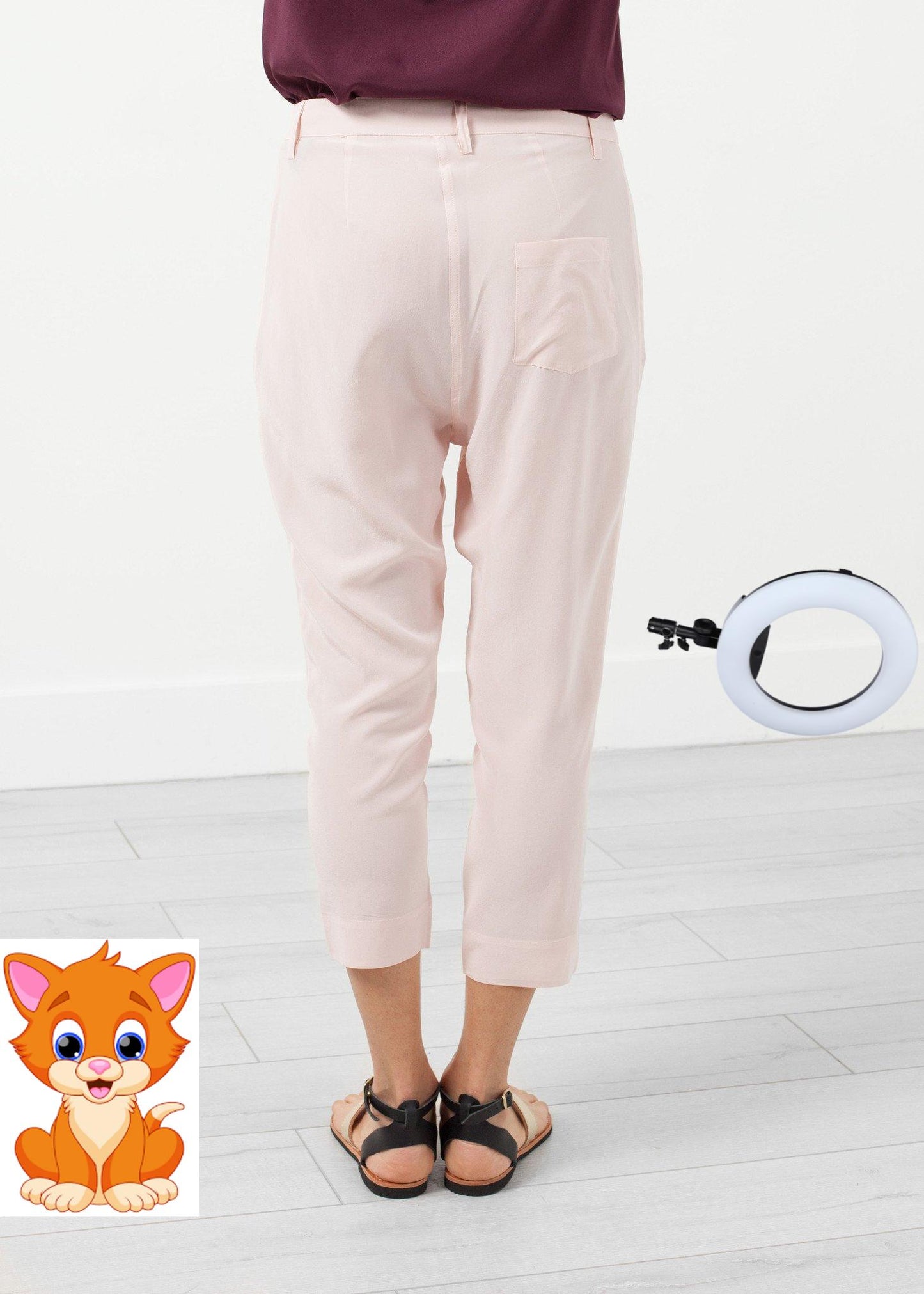Silk Drop Crotch Pant