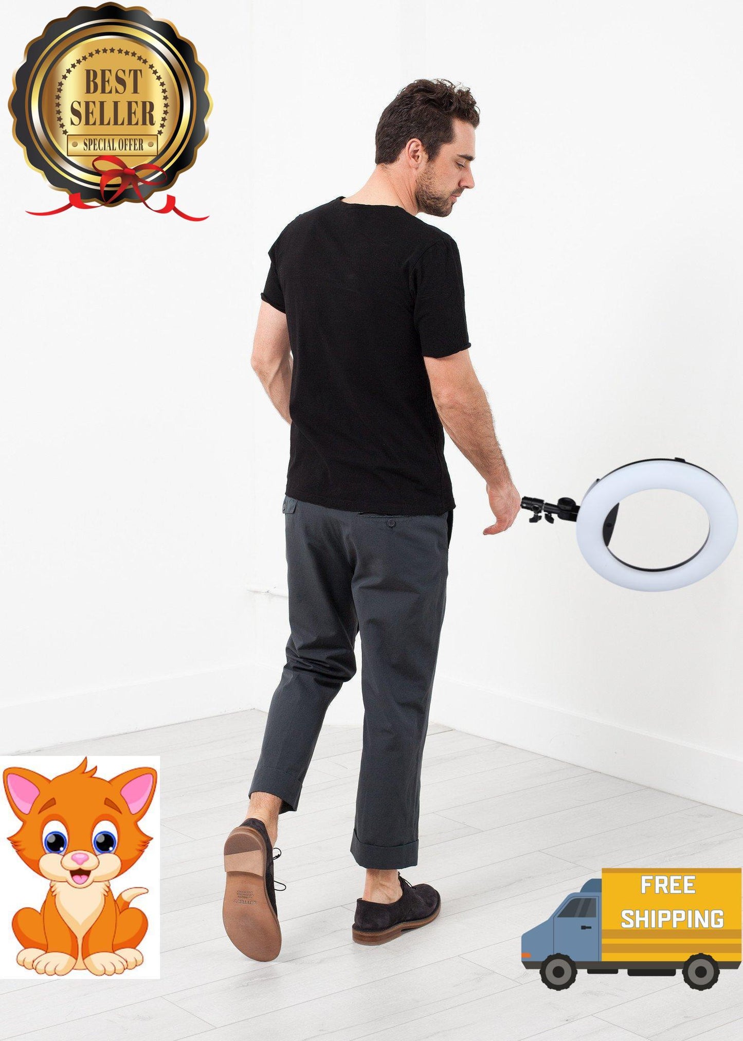 Flat Front Cuffed Trouser