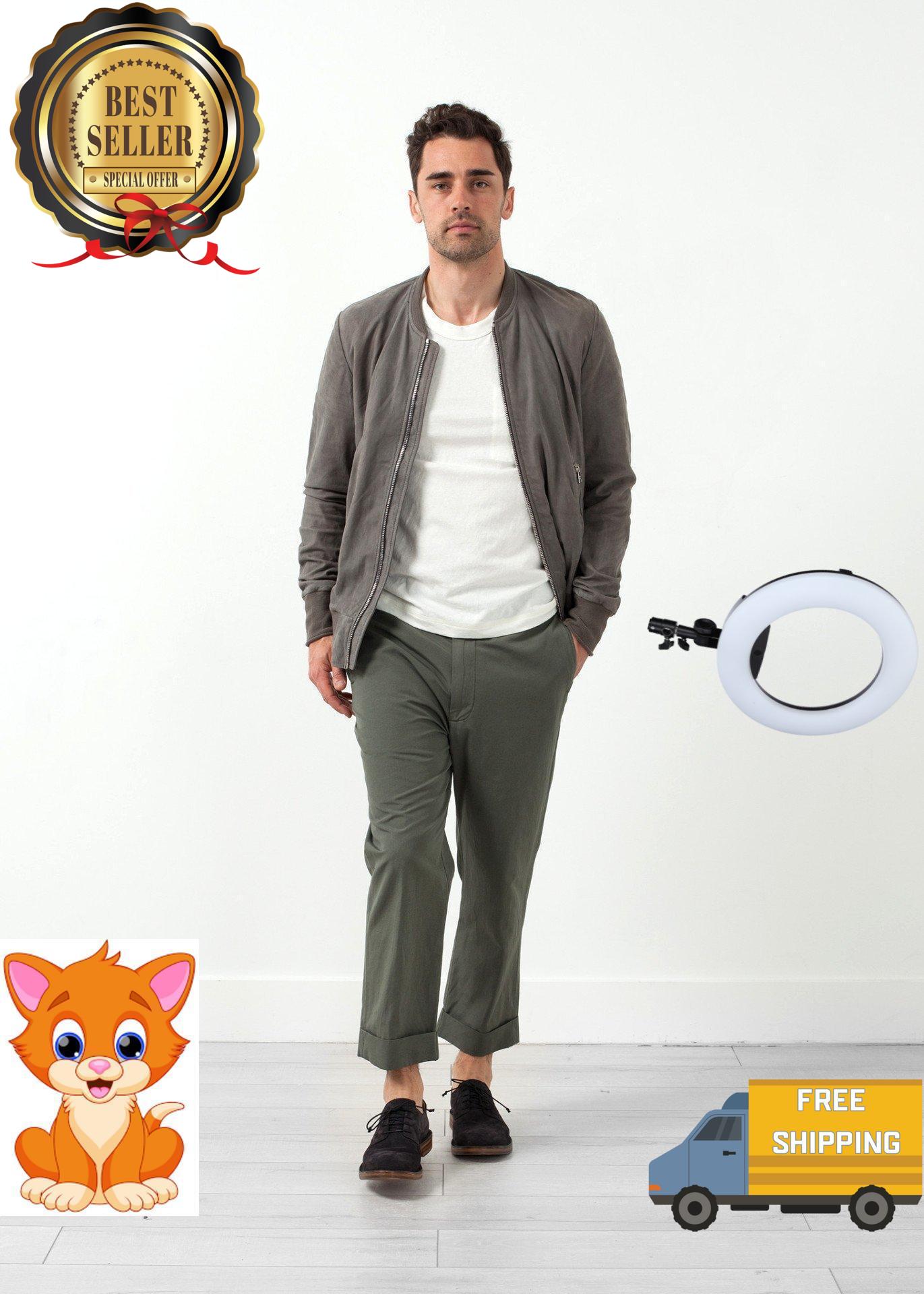 Flat Front Cuffed Trouser